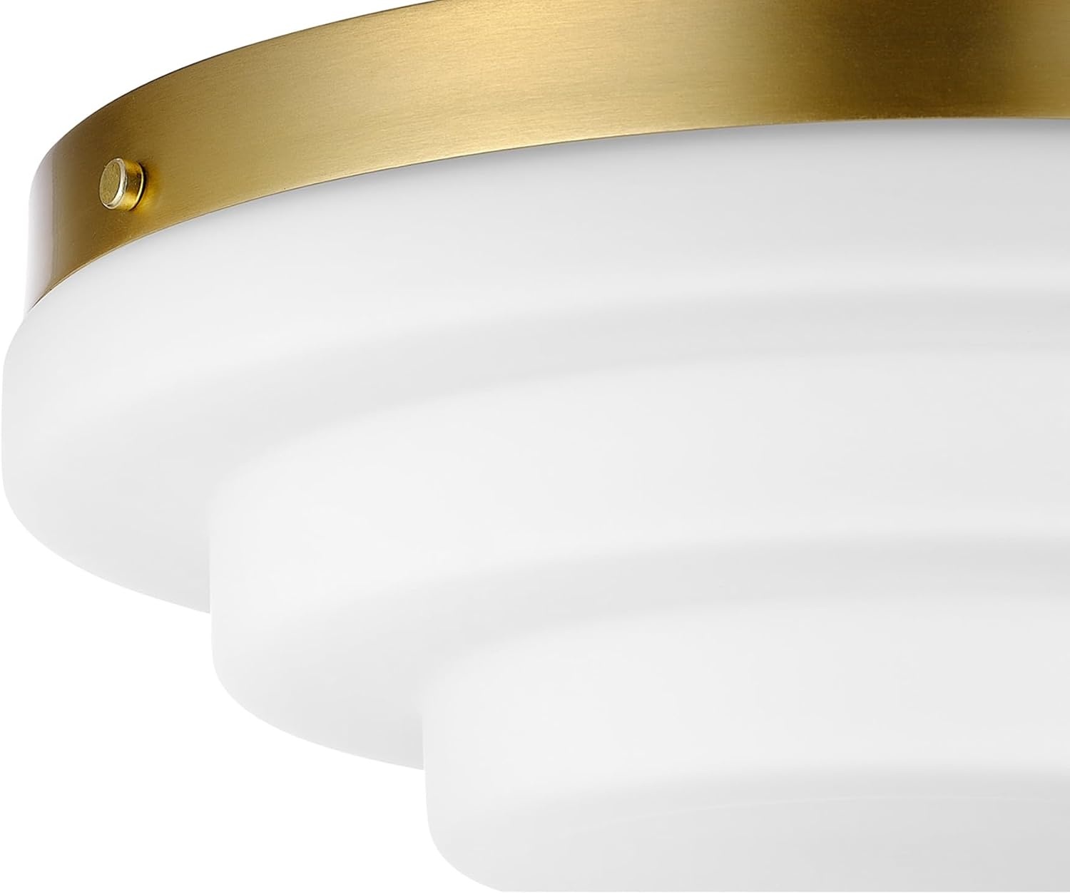 image:imageGlobe Electric 60309 2Light Flush Mount Ceiling Light Matte Black Antique Brass Accents Frosted Glass Shade Bedroom Lighting Fixtures Ceiling Dining Room Fixture Lighting for HallwayDevo