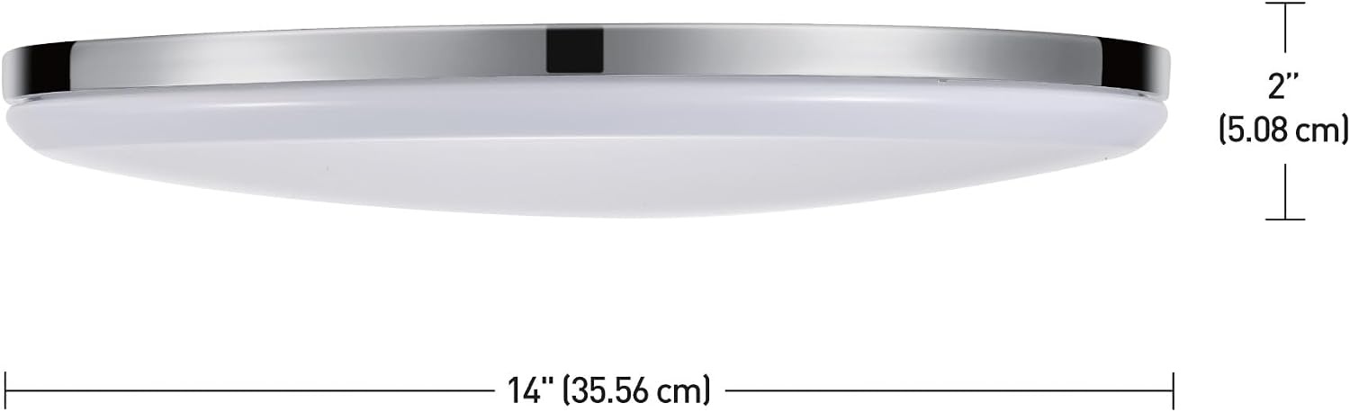 image:imageGlobe Electric 60309 2Light Flush Mount Ceiling Light Matte Black Antique Brass Accents Frosted Glass Shade Bedroom Lighting Fixtures Ceiling Dining Room Fixture Lighting for HallwayEllington Chrome