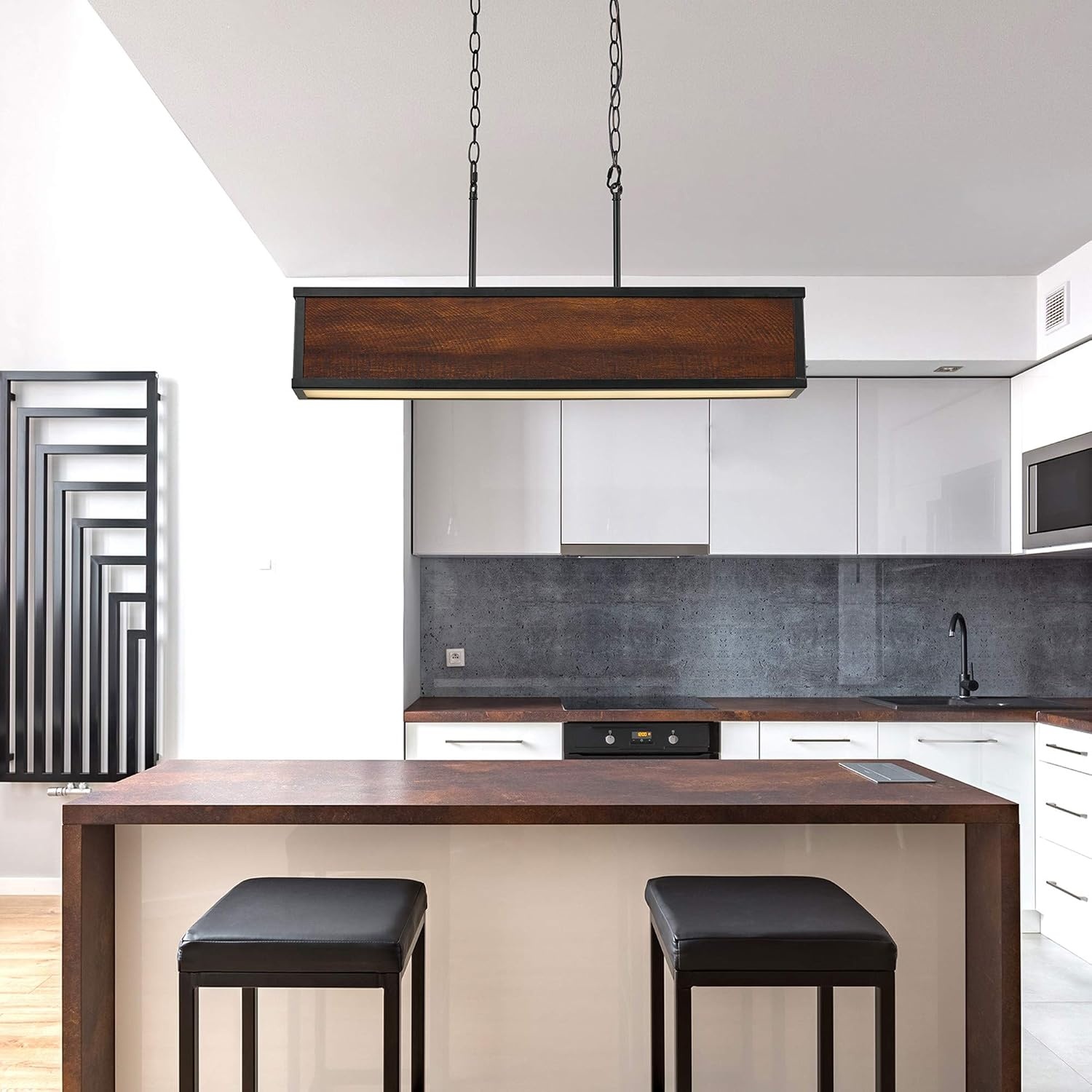 image:imageGlobe Electric 60334 Johnnie Pendant Lighting Faux WoodFaux Wood