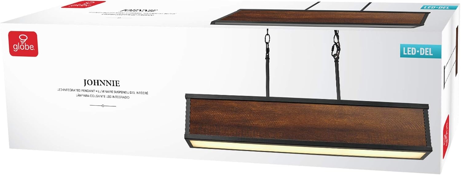 image:imageGlobe Electric 60334 Johnnie Pendant Lighting Faux WoodFaux Wood