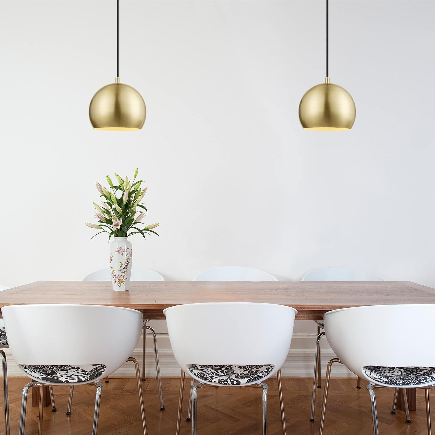 image:imageGlobe Electric 60617 Maya 1Light Pendant Light Matte Brass Black Woven Fabric Hanging Cord Bulb Not Included