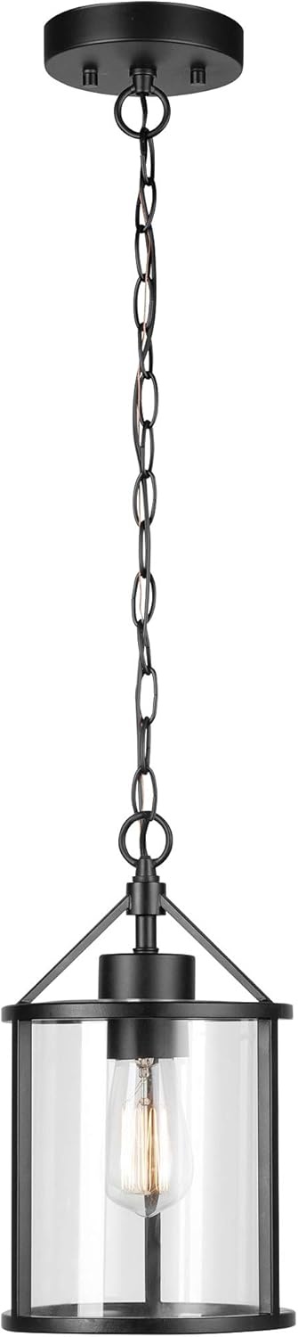 image:imageGlobe Electric 60886 Heath 3Light Convertible Flush Mount Ceiling Light Chandelier Matte Black Bulb Not IncludedBlack Clear Glass
