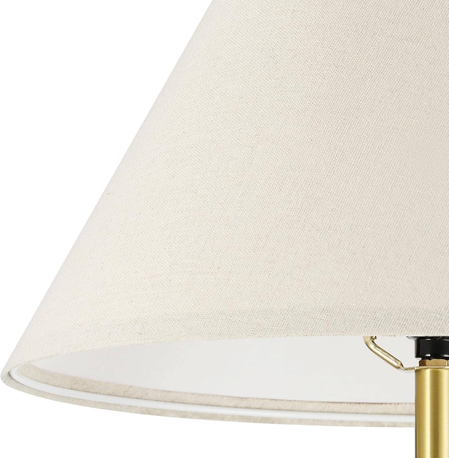 image:imageGlobe Electric 61000150 60 Floor Lamp Antique Brass Finish Beige Fabric Shade MidCentury Modern Standing Lamp E26 Base Sustainable Design for Living Rooms and BedroomsMatte Brass Hayden