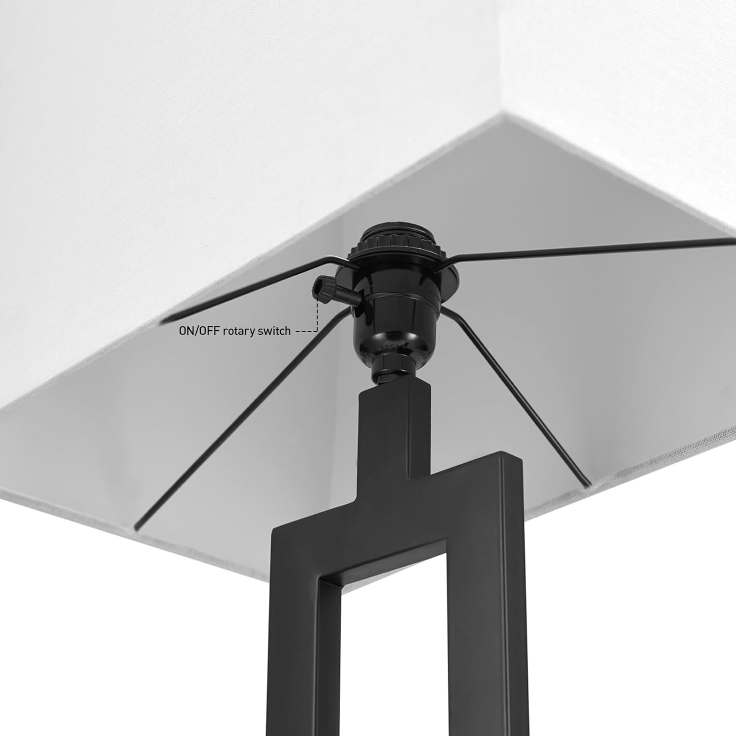 image:imageGlobe Electric 61000150 60 Floor Lamp Antique Brass Finish Beige Fabric Shade MidCentury Modern Standing Lamp E26 Base Sustainable Design for Living Rooms and BedroomsMatte Black DAlessio