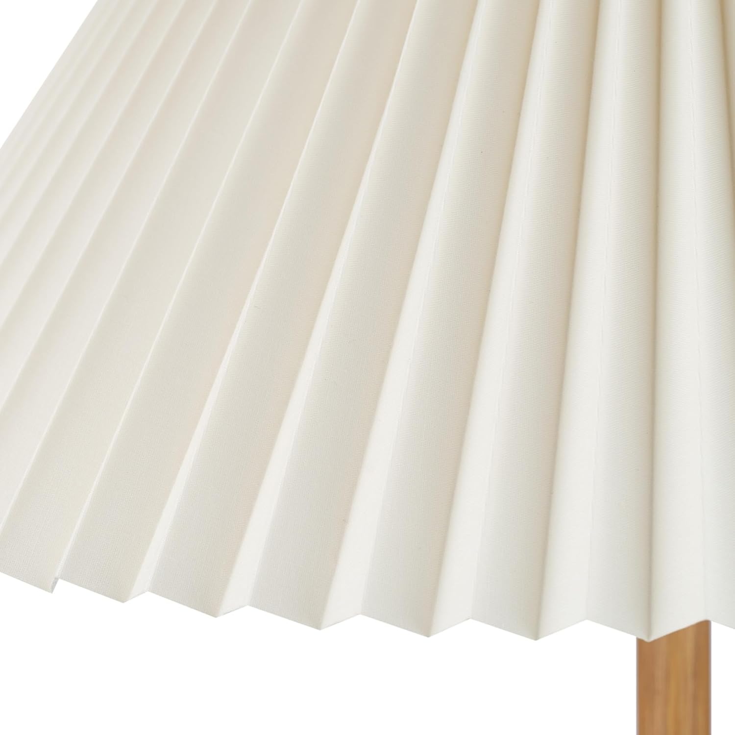 image:imageGlobe Electric 61000150 60 Floor Lamp Antique Brass Finish Beige Fabric Shade MidCentury Modern Standing Lamp E26 Base Sustainable Design for Living Rooms and BedroomsWood Toned Oren