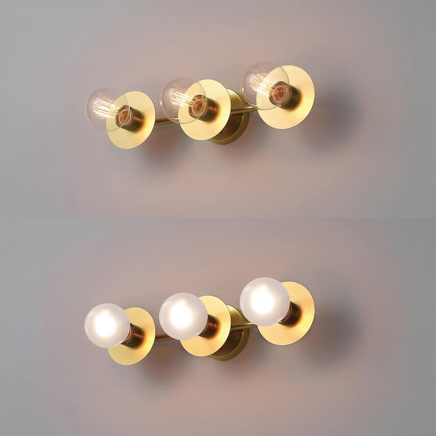 image:imageGlobe Electric 63000007 18 3Light Vanity Light Matte Brass Bulb Not IncludedCourtney