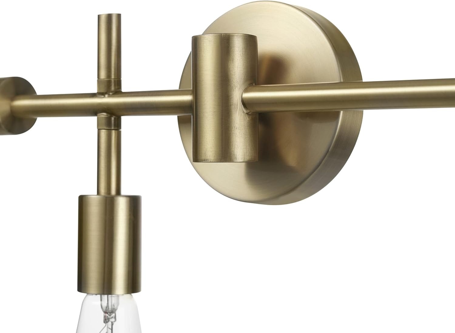 image:imageGlobe Electric 63000007 18 3Light Vanity Light Matte Brass Bulb Not IncludedHollins Brass