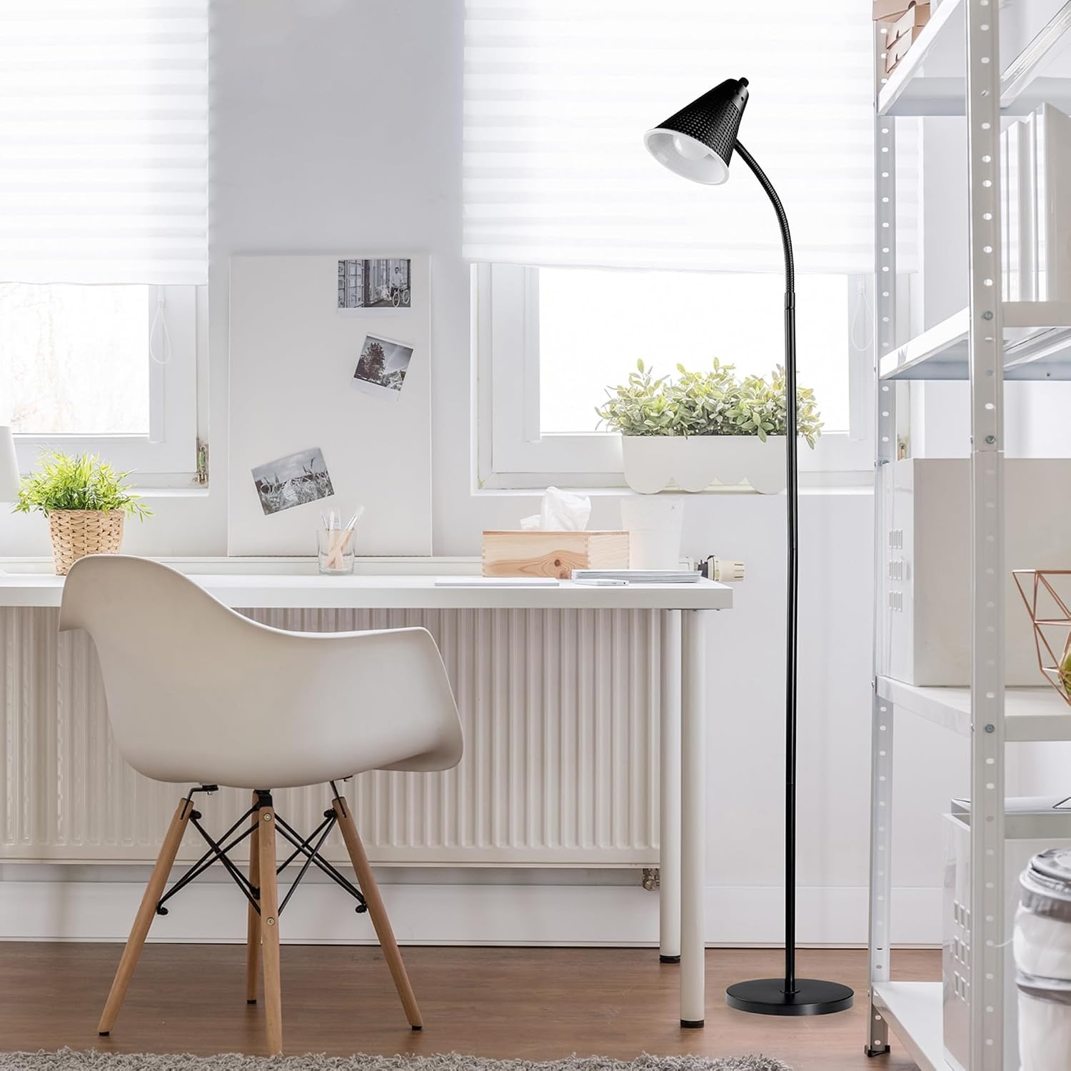 image:imageGlobe Electric 63361 Gatineau 71 Dark Bronze Floor Lamp with Alabaster Glass ShadeMinimalist