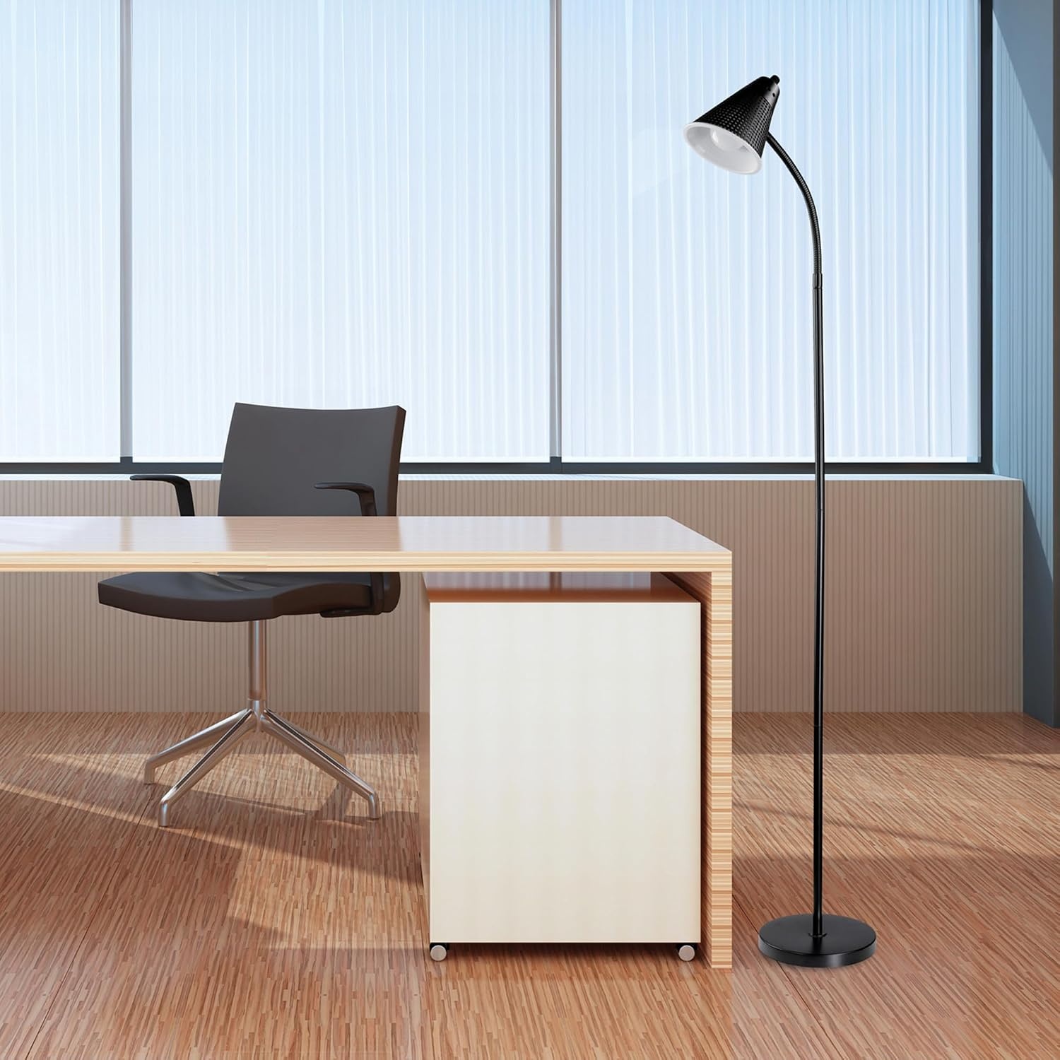image:imageGlobe Electric 63361 Gatineau 71 Dark Bronze Floor Lamp with Alabaster Glass ShadeMinimalist