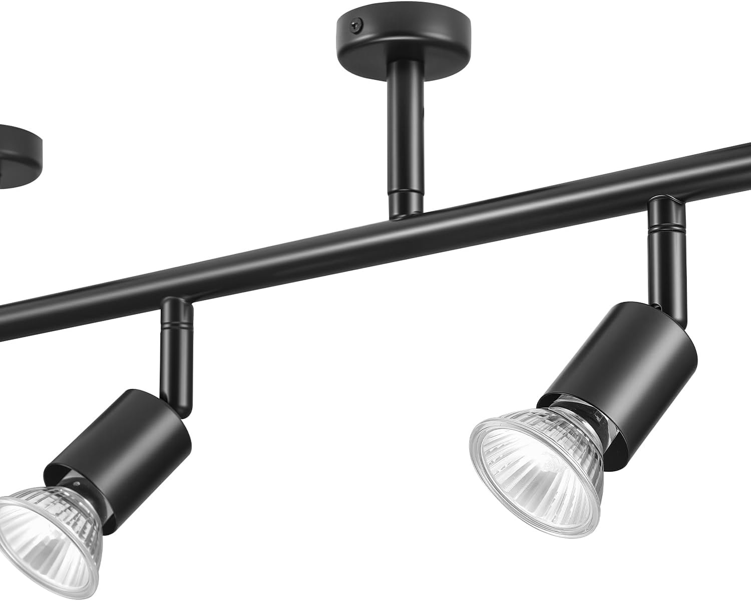 image:imageGlobe Electric 64000047 22 4Light Plugin Track Lighting Matte Black Pivoting Heads inLine OnOff Switch Minimalist Ceiling Light Fixture for Kitchen Island Hallway or Dining RoomPayton Black