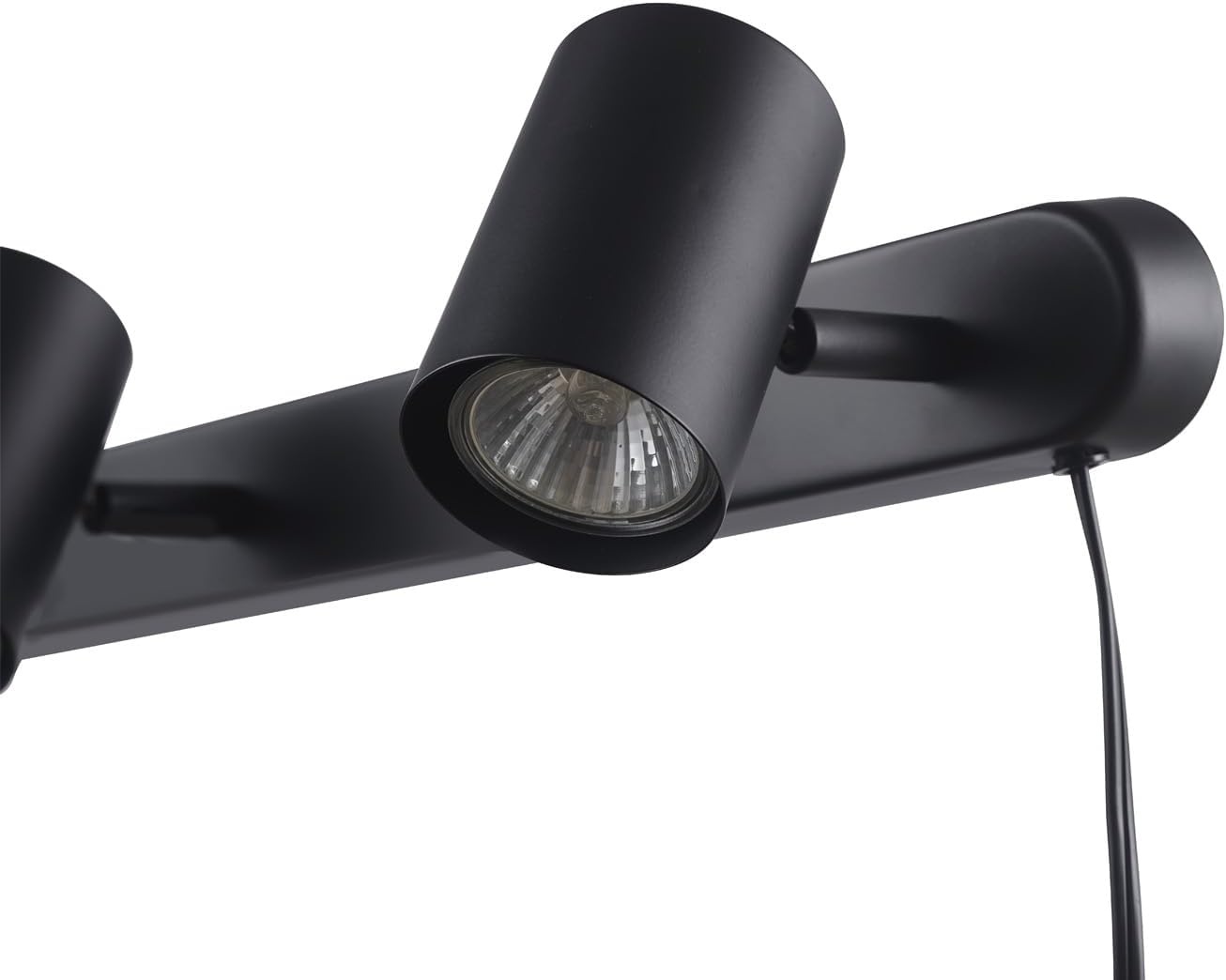 image:imageGlobe Electric 64000047 22 4Light Plugin Track Lighting Matte Black Pivoting Heads inLine OnOff Switch Minimalist Ceiling Light Fixture for Kitchen Island Hallway or Dining RoomDale Black