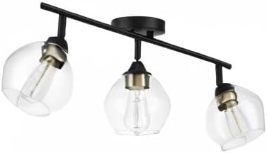 image:imageGlobe Electric 64000050 28 4Light Track Lighting Matte White Natural Twine Shades Ceiling Light Pivot Shade Kitchen Lights 4 Bulb TrackLightMatte Black