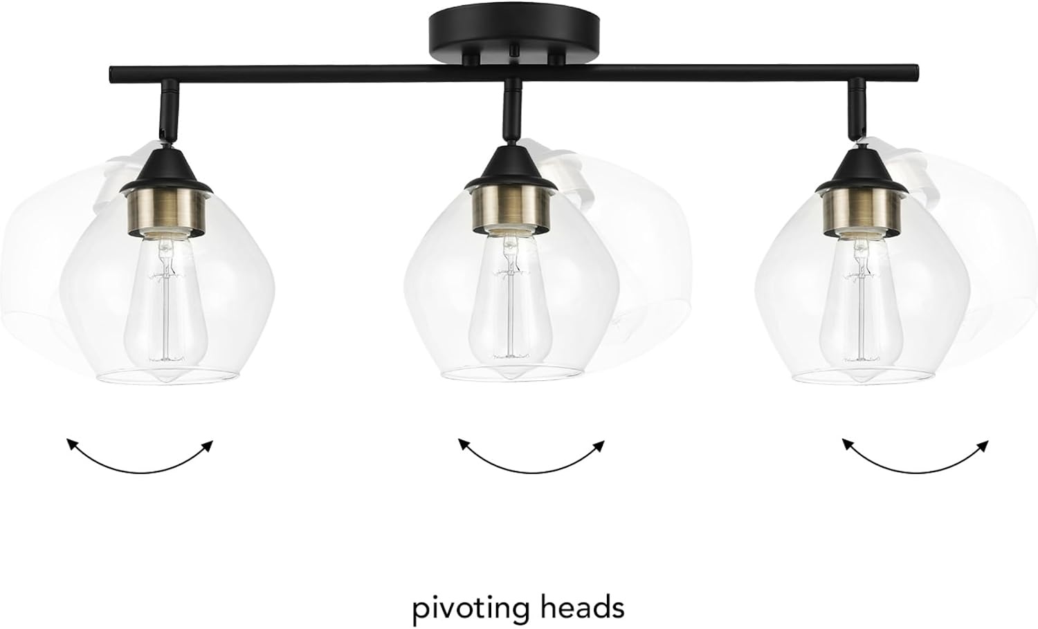 image:imageGlobe Electric 64000050 28 4Light Track Lighting Matte White Natural Twine Shades Ceiling Light Pivot Shade Kitchen Lights 4 Bulb TrackLightMatte Black