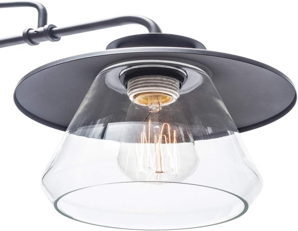 image:imageGlobe Electric 64847 Nate 1Light Pendant Oil Rubbed Bronze Clear Glass ShadeOil Rubbed Bronze 3Light