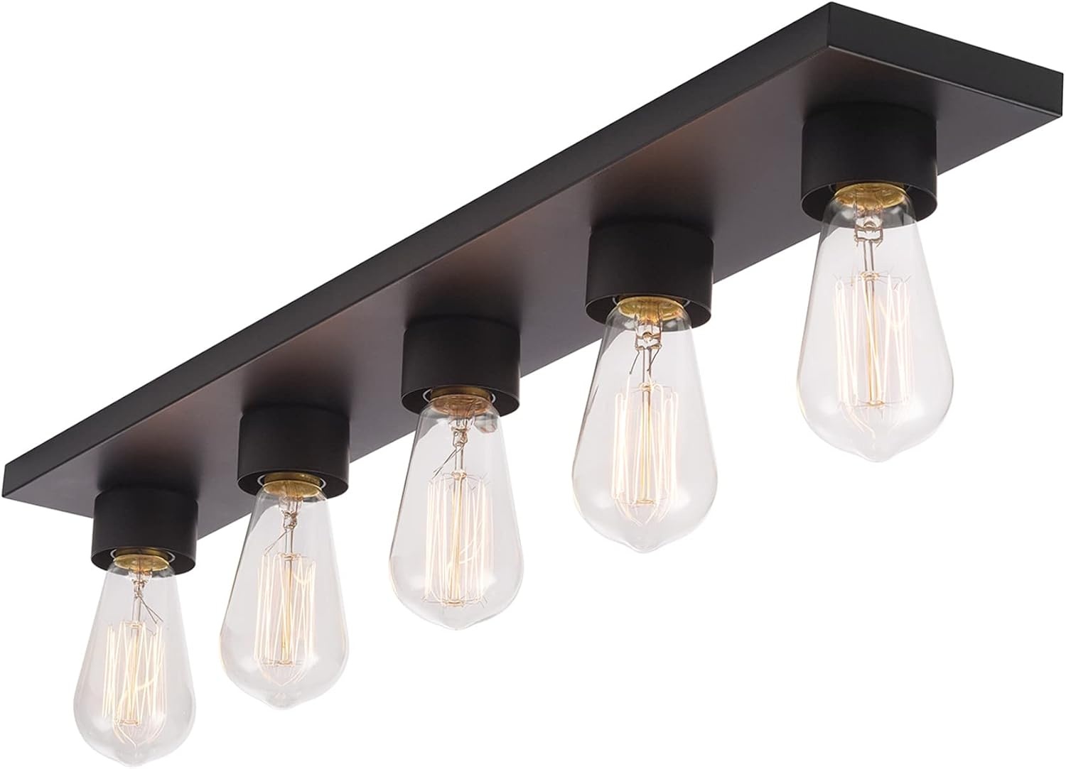 image:imageGlobe Electric 65000044 2Light Wall Sconce Matte Black Antique Brass Accent E12 Base Sockets Lights for Living Room Home Decor Lighting Mounted Bedside LampMatte Black Alden