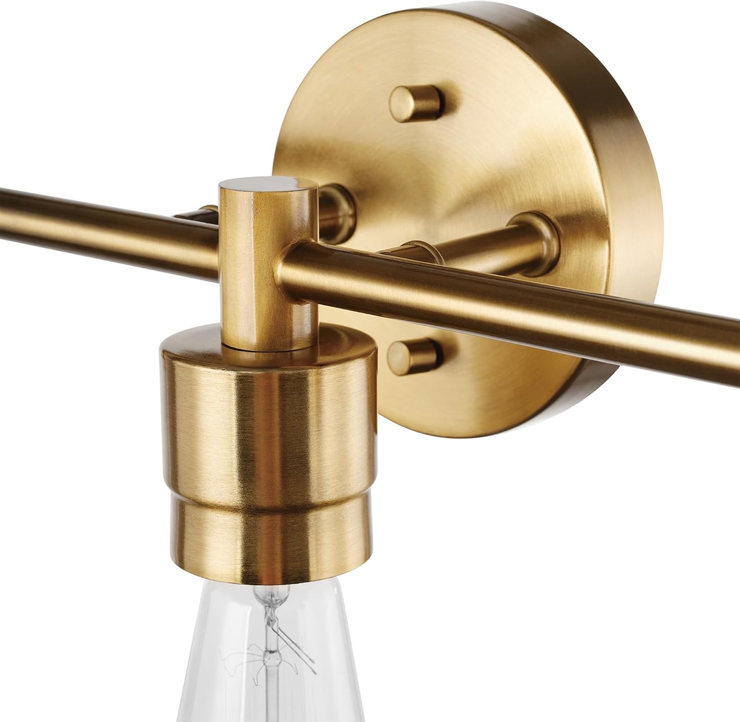 image:imageGlobe Electric 65000044 2Light Wall Sconce Matte Black Antique Brass Accent E12 Base Sockets Lights for Living Room Home Decor Lighting Mounted Bedside LampBrass Alexandria