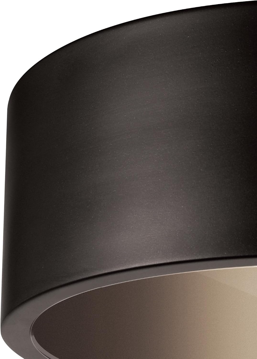 image:imageGlobe Electric 66000038 185W LED Integrated Outdoor Indoor Flush Mount Ceiling Light Fixture Matte White Wood Toned Accent Home Improvement Front Porch LightingBronze Teagan