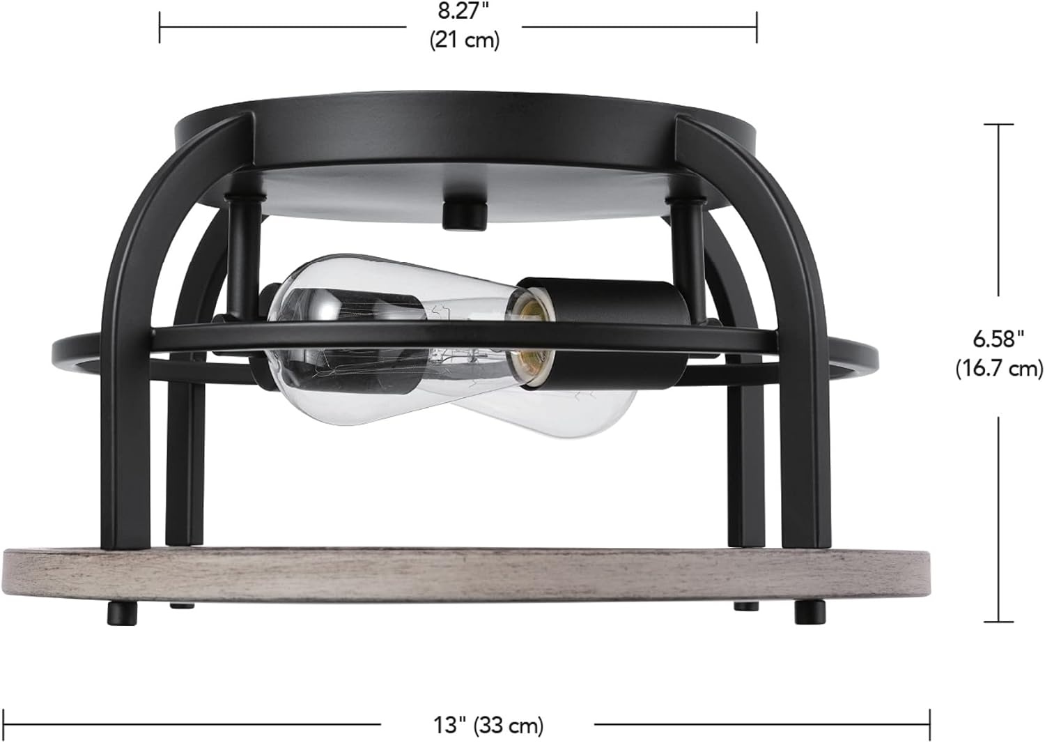 image:imageGlobe Electric 66000072 4Light Adjustable Socket SemiFlush Mount Ceiling Light Matte Black Matte Brass Accents Ceiling Light Fixture Home Improvement E26 Base Pivot Joint Exposed SocketScout