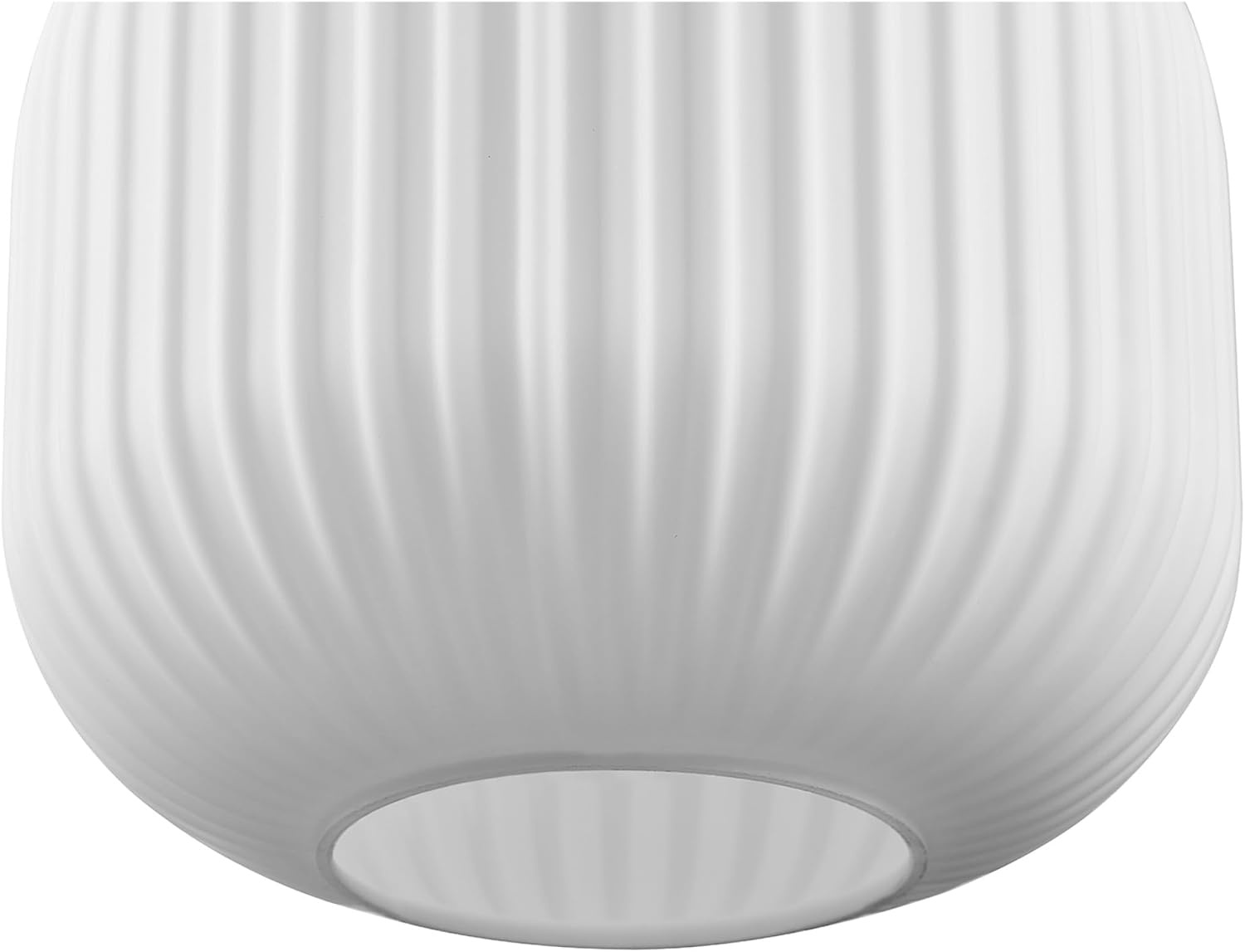 image:imageGlobe Electric 66000076 1Light Flush Mount Ceiling Light Matte Black and White Opal Glass Dual Shade Modern Lighting for Kitchen Island or Dining Room Wall and Dimmer Switch CompatibleMatte Brass Ribbed Shade