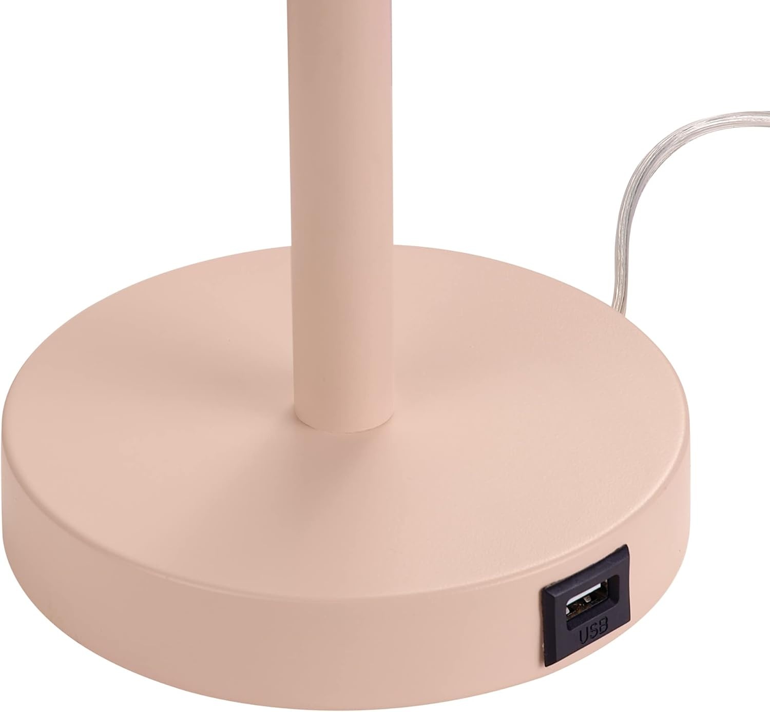image:imageGlobe Electric 67339 16 Inch Pink Desk Lamp with Gold Arm inLine OnOff Switch Reading Light Ideal for Bedroom Dorm and OfficeMatte Pink Carter