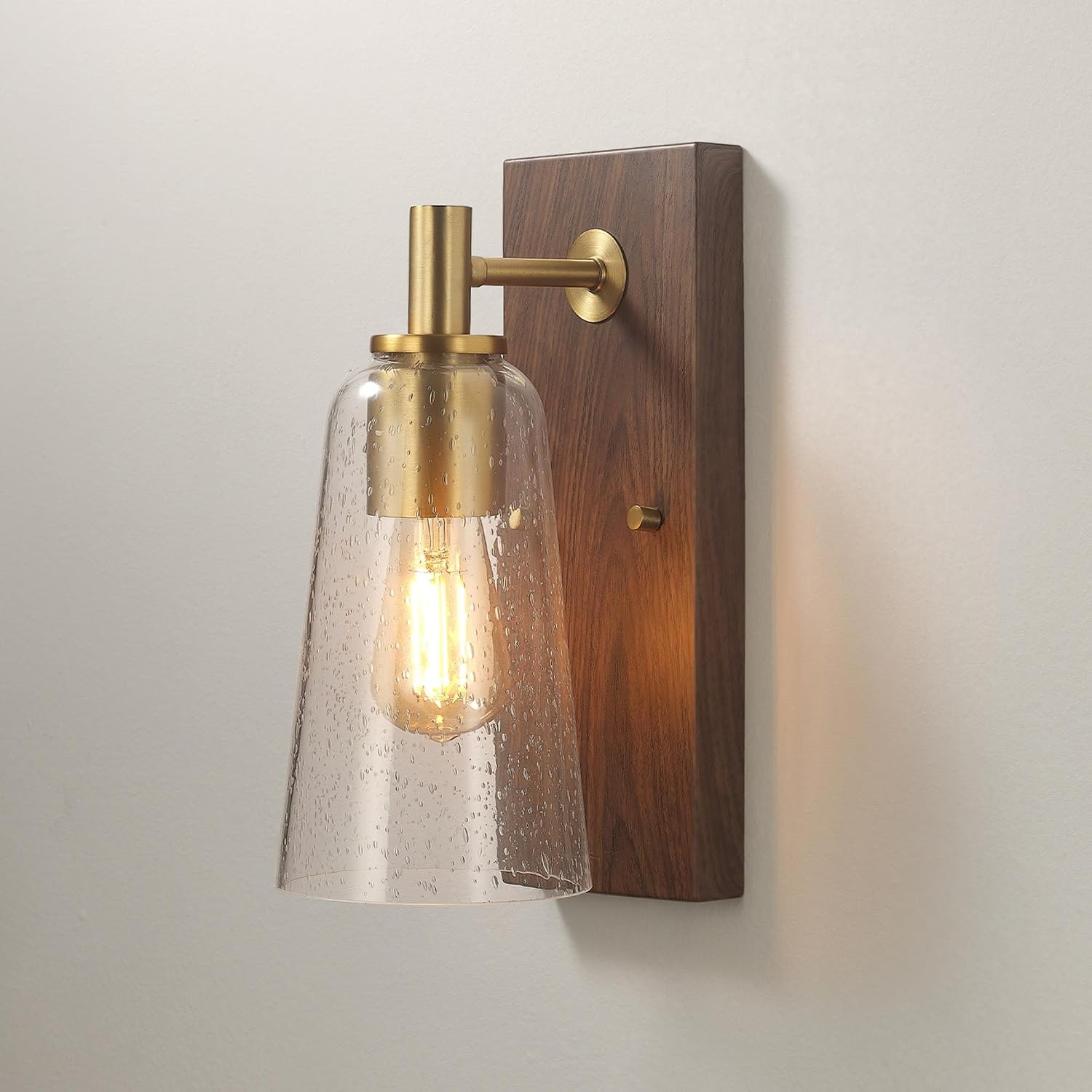 image:imageGlobe Electric 91005947 Brockton 12 Tall Wall Sconce with Glass Shade Matte Black