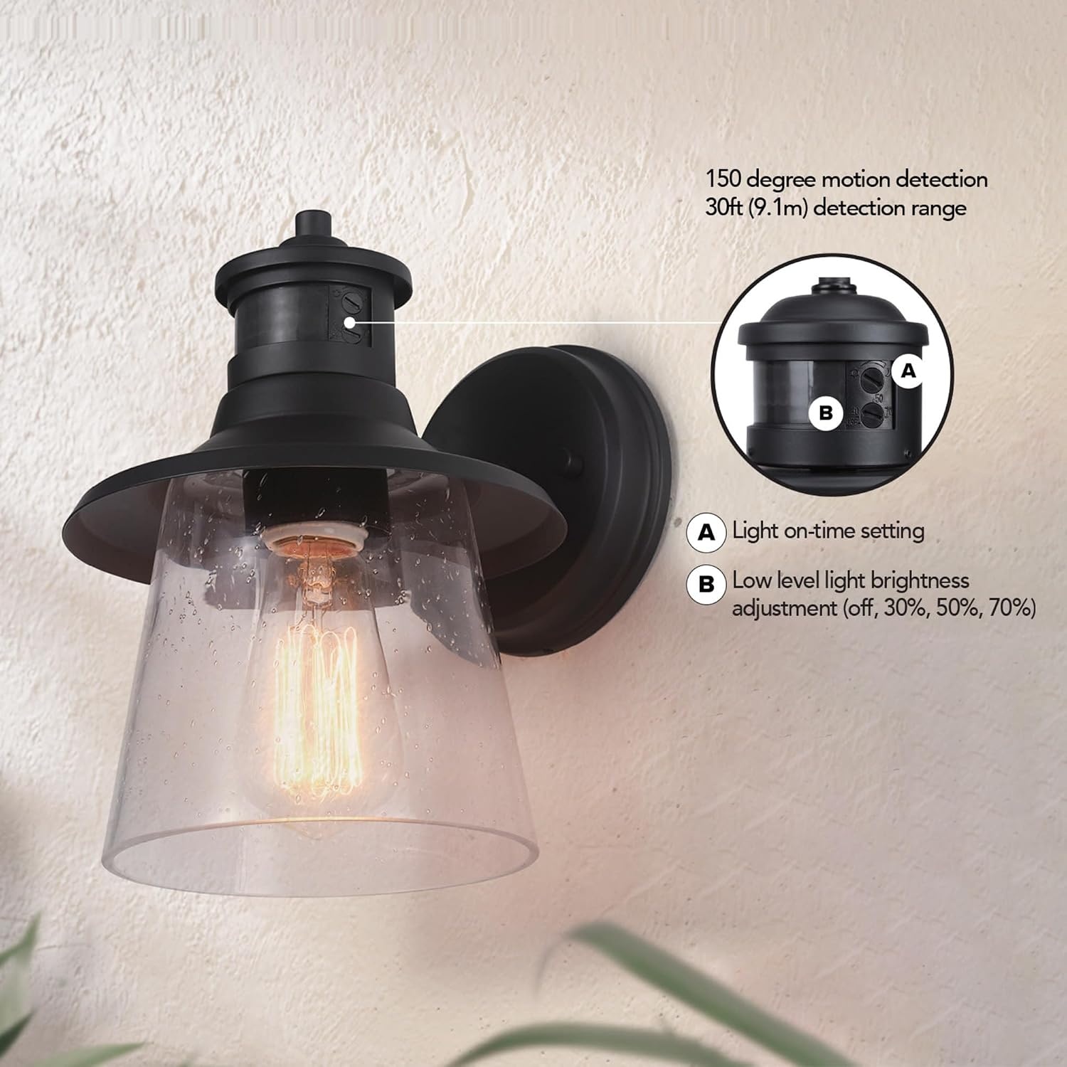 image:imageGlobe Electric 91007495 Juno 10 Tall Outdoor Wall Sconce Matte Black