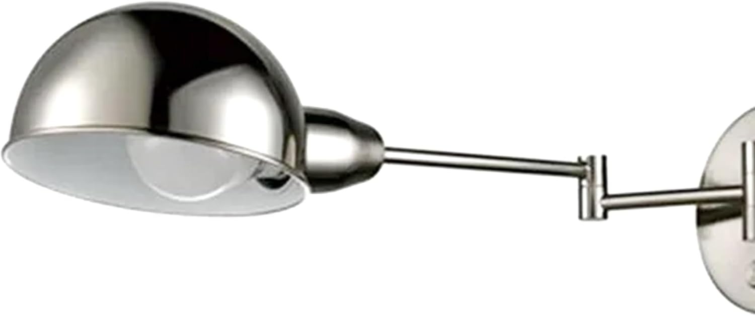 image:imageGlobe Electric Company 12706 1 Light Pharmacy Sconce Brushed Steel