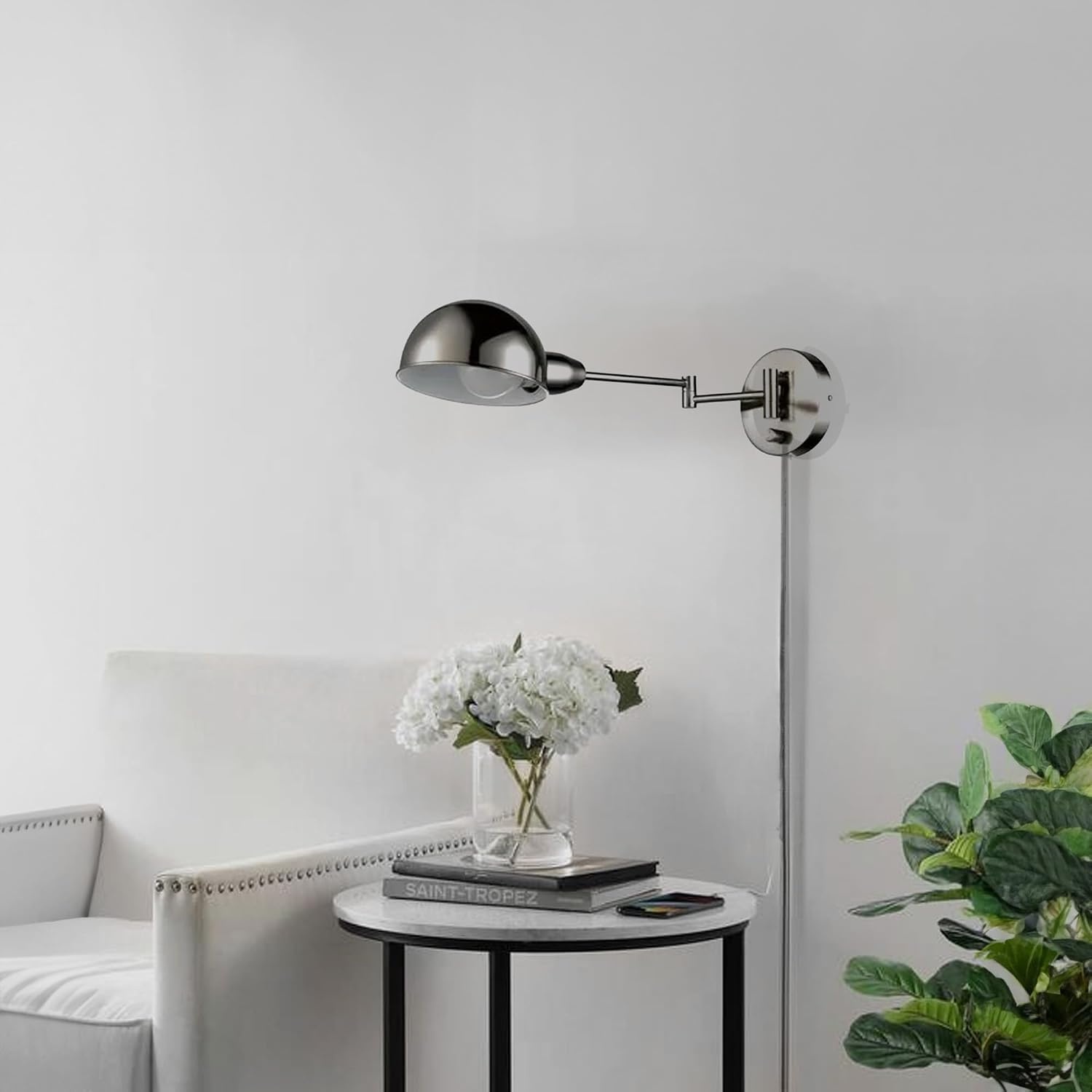 image:imageGlobe Electric Company 12706 1 Light Pharmacy Sconce Brushed Steel