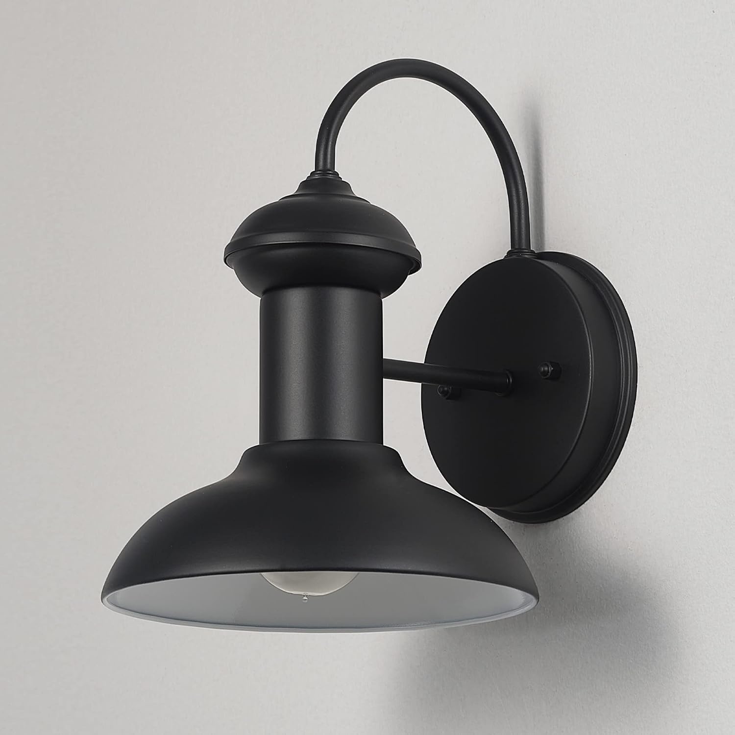 image:imageGlobe Electric Modern Farmhouse Wall Sconce Matte Black 12 x 11 x 9 inches IndoorOutdoor Kitchen Porch Decor 60W BulbMatte Black Martes