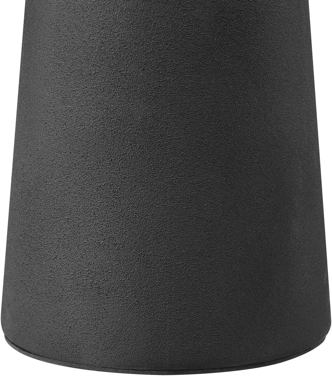 image:imageGlobe Electric Novogratz x 18 Ceramic Table Lamp Matte Black OffWhite Tapered Fabric Shade inLine Rocker Switch 5 Ft Clear Cord Home Office Desk Living RoomMatte Black