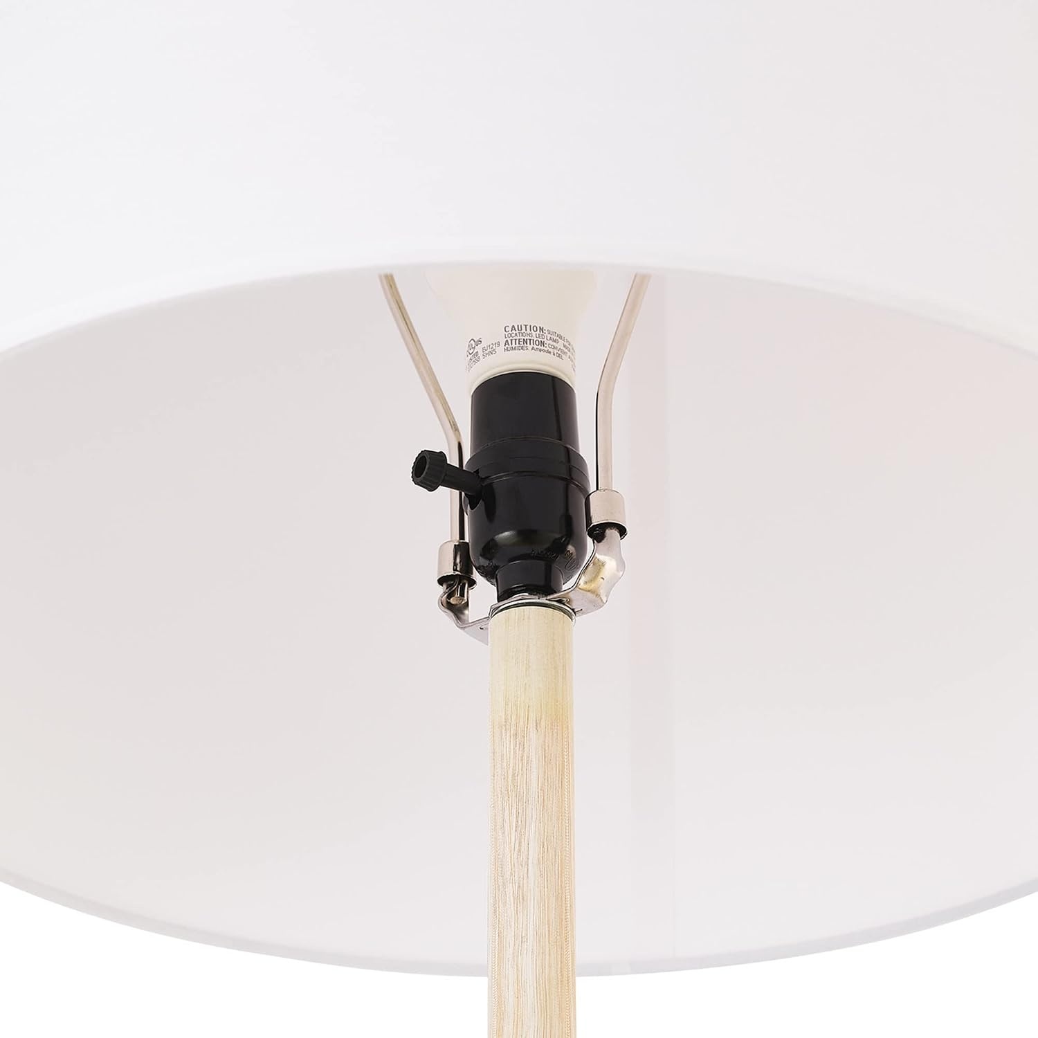 image:imageGlobe Electric Novogratz x Globe Harrington 65 Floor Lamp 2Tone Faux Wood Base White Fabric Shade Socket Rotary Switch 67225Faux Wood Katana