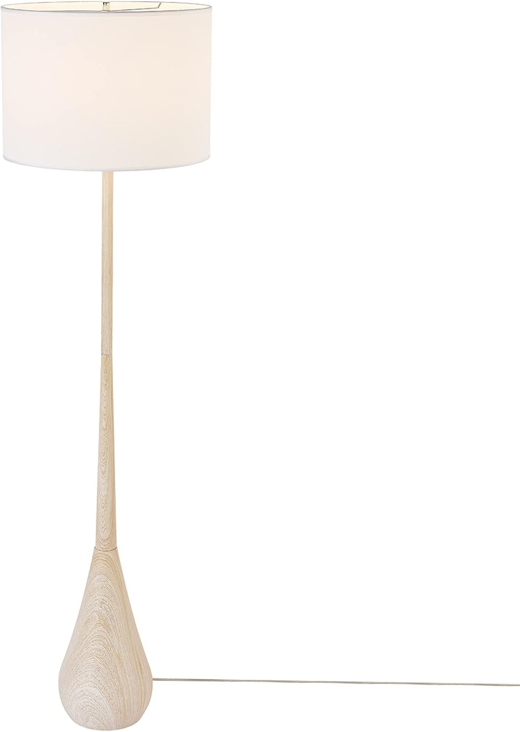 image:imageGlobe Electric Novogratz x Globe Harrington 65 Floor Lamp 2Tone Faux Wood Base White Fabric Shade Socket Rotary Switch 67225Faux Wood Katana