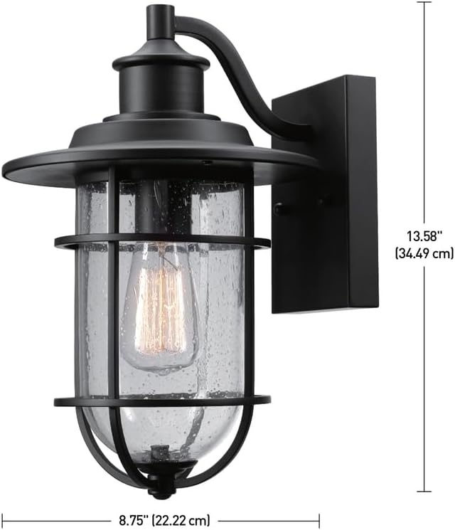 image:imageGlobe Electric Vintage 1Light Natural Black Turner Wall Sconce Case of 1