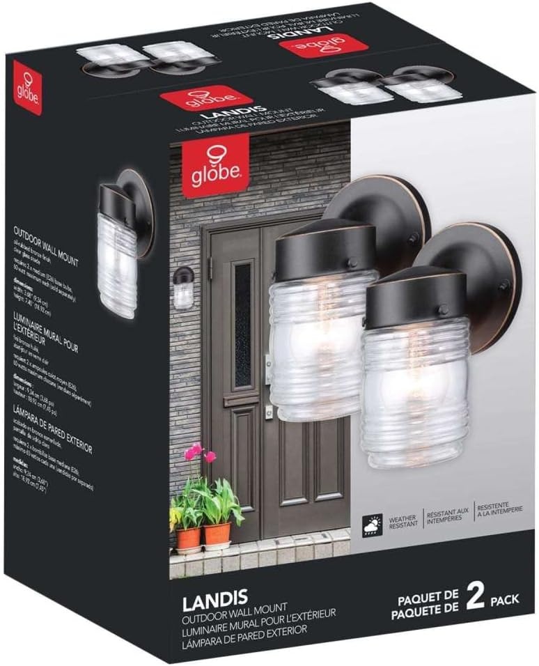 image:imageGlobe Electric Wall SCNC Landis ORB 2PK