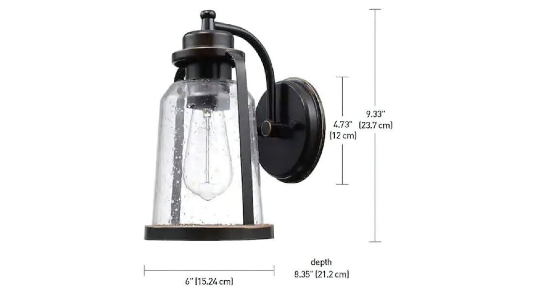 image:imageGlobe Electric Wall Sconce ROTH Brnz