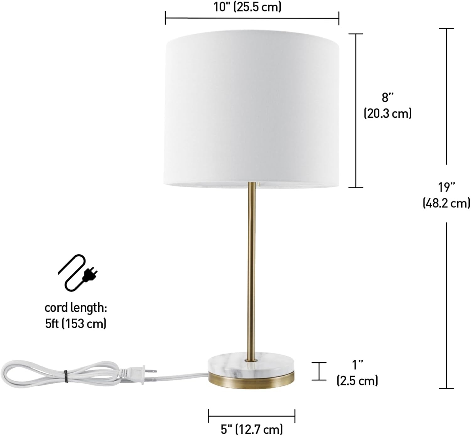 image:imageGlobe Electric x Novogratz 67347 22 2Light Table Lamp Metallic Dark Gray Dual Pull Chain Switch Modern Lighting for Bedroom or Office Ambient Home Decor Nightstand EssentialSoft Gold