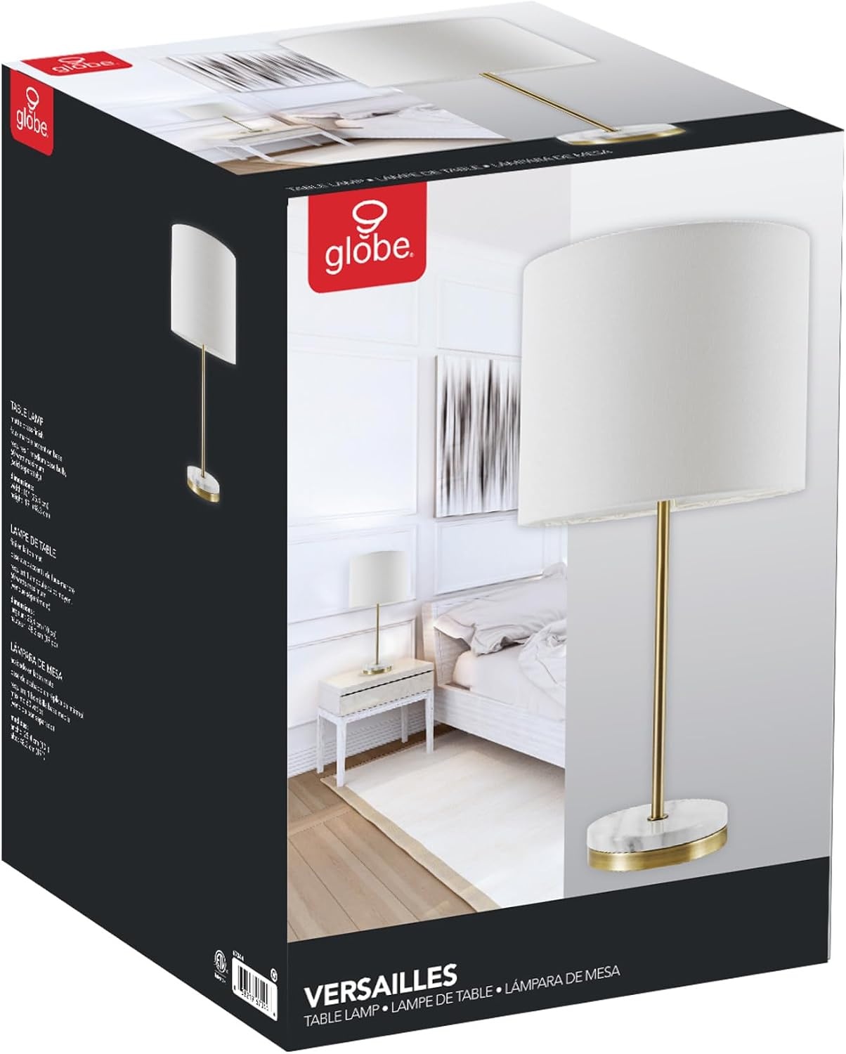 image:imageGlobe Electric x Novogratz 67347 22 2Light Table Lamp Metallic Dark Gray Dual Pull Chain Switch Modern Lighting for Bedroom or Office Ambient Home Decor Nightstand EssentialSoft Gold