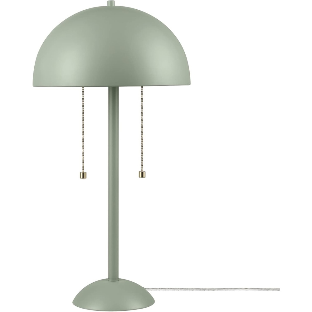 image:imageGlobe Electric 12976 Haydel 21 2Light Table Lamp Matte Brass Double OnOff Pull ChainHaydel Sage Green
