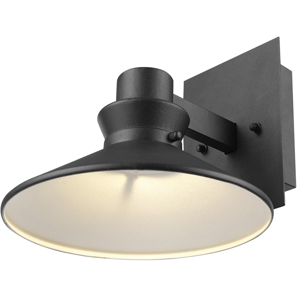 image:imageGlobe Electric 51432 LED Integrated Outdoor Indoor Wall Sconce Black 17 Watts 520 Lumens Back Porch Lights Front Patio Garage Fixture Exterior Lighting for HouseMatte Black  Harris