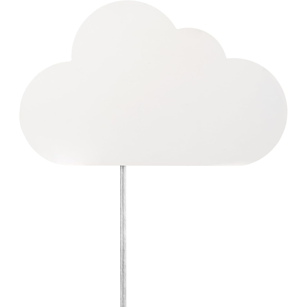 image:imageGlobe Electric 51492 1Light Floating Cloud Plugin Wall Sconce Matte White 6ft Clear Cord Inline OnOff Rocker Switch Lights for Bedroom Bulb Not Included Mounted Bedside LampWhite Cloud