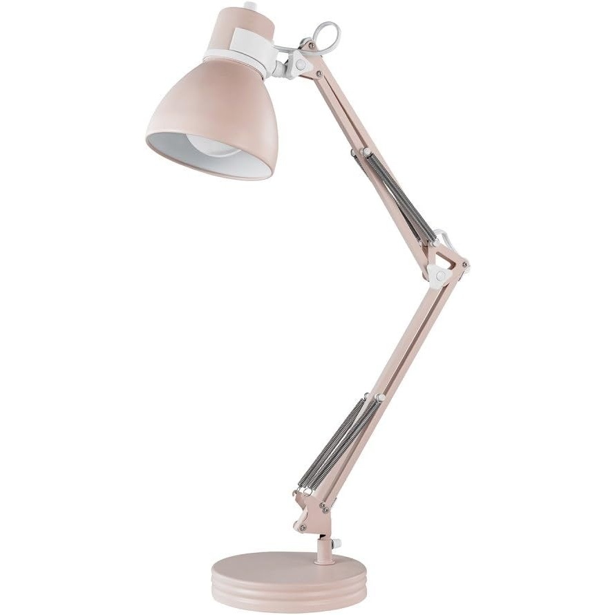 image:imageGlobe Electric 5698601 28 Heavy Base Top Moving Spring Balanced Swing Arm Desk Lamp Black OnOff Rotary Switch on Shade Office Decor Reading Light Home Essentials Room LightingRose