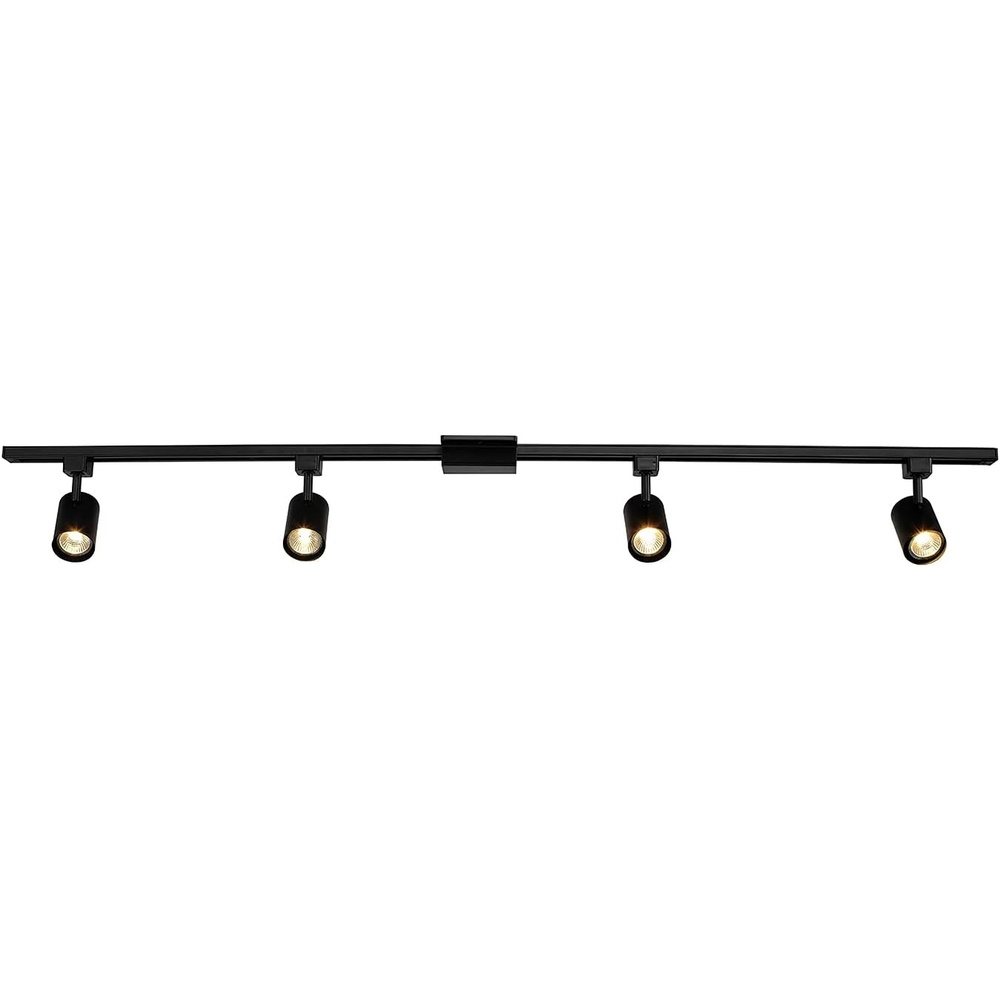 image:imageGlobe Electric 59738 Tribeca 4Light 56 Track Lighting Kit Matte Black Bulb Not IncludedMatte Black