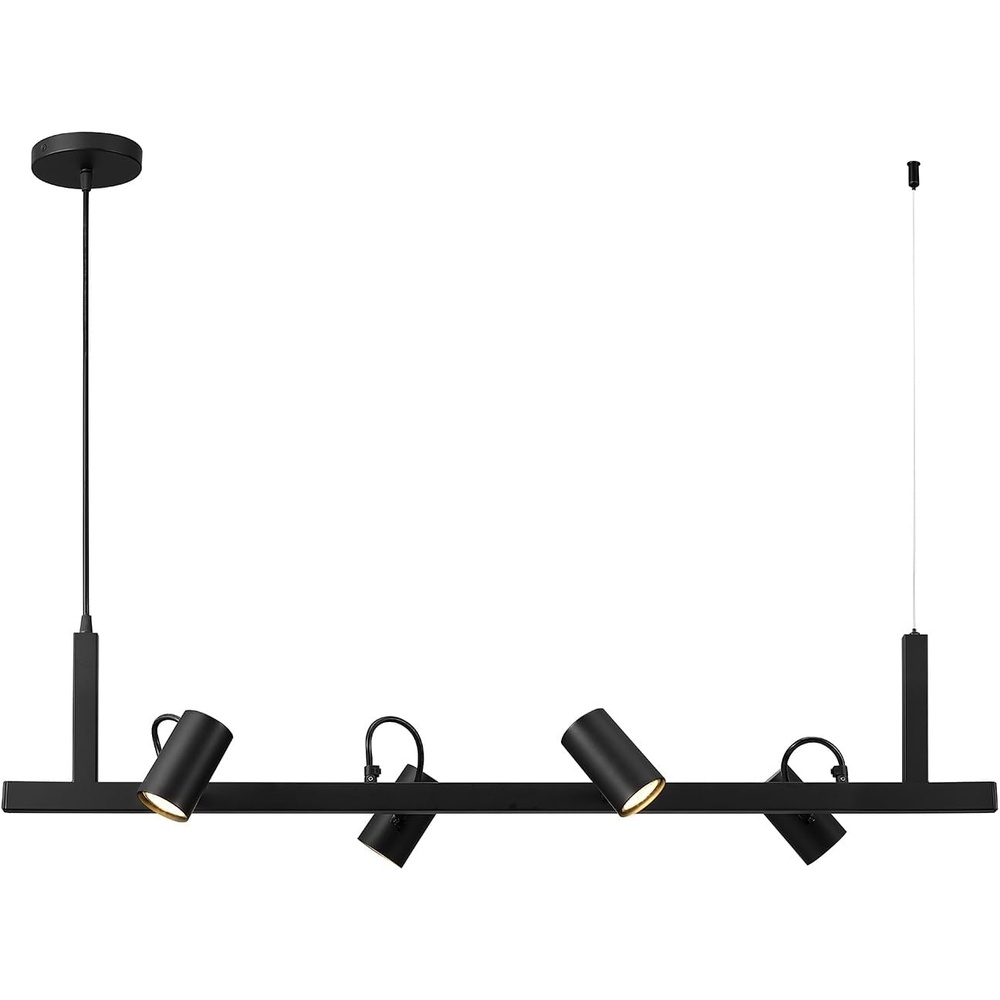 image:imageGlobe Electric 59811 6Light Adjustable Track Lighting Matte Black Industrial Farmhouse Rectangular Frame Pivoting Heads E26 Base Dimmable Ceiling Track FixtureMatte Black  Asimov