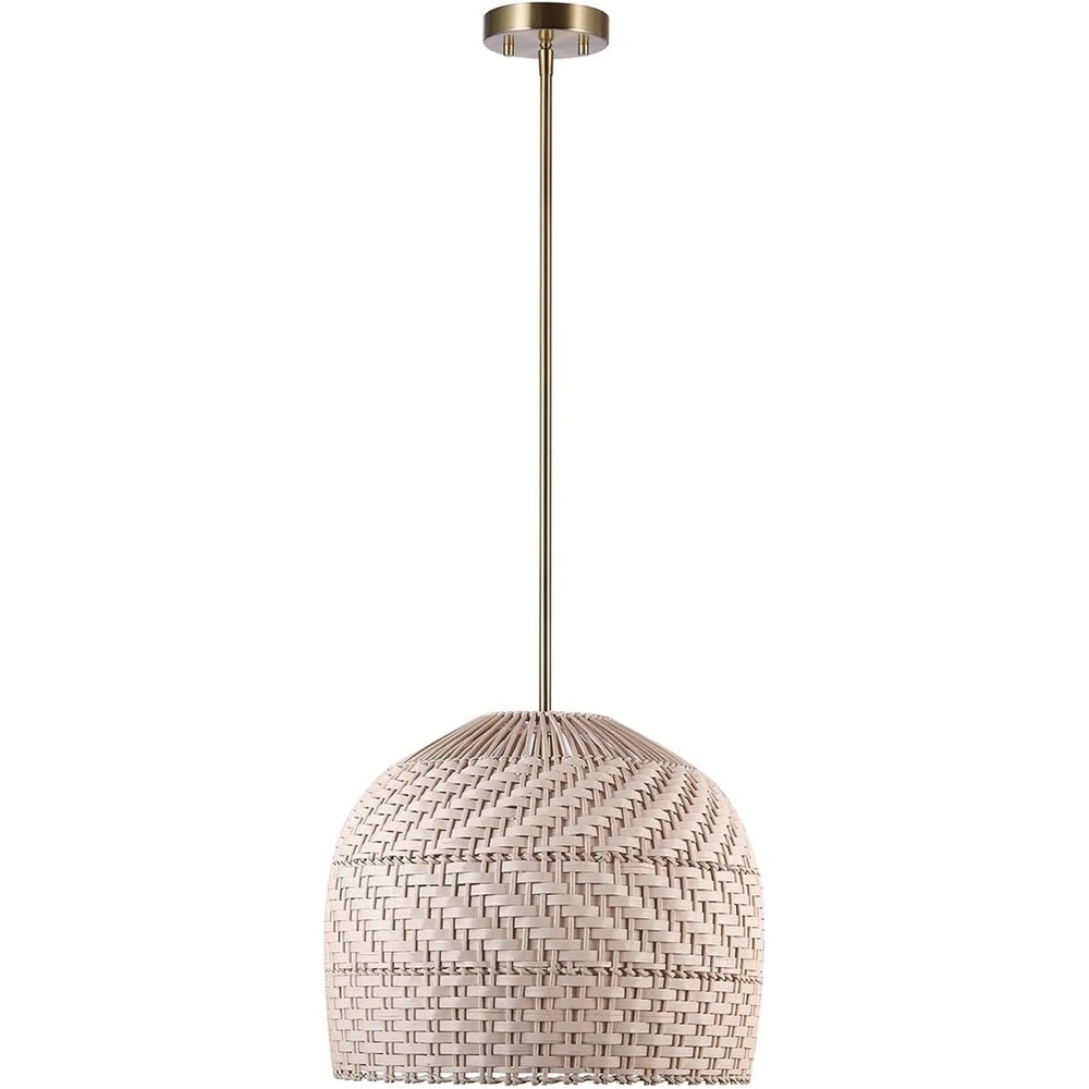image:imageGlobe Electric 60332 Grant 1Light Pendant Lighting Twine Matte White White Fabric CordArtessa