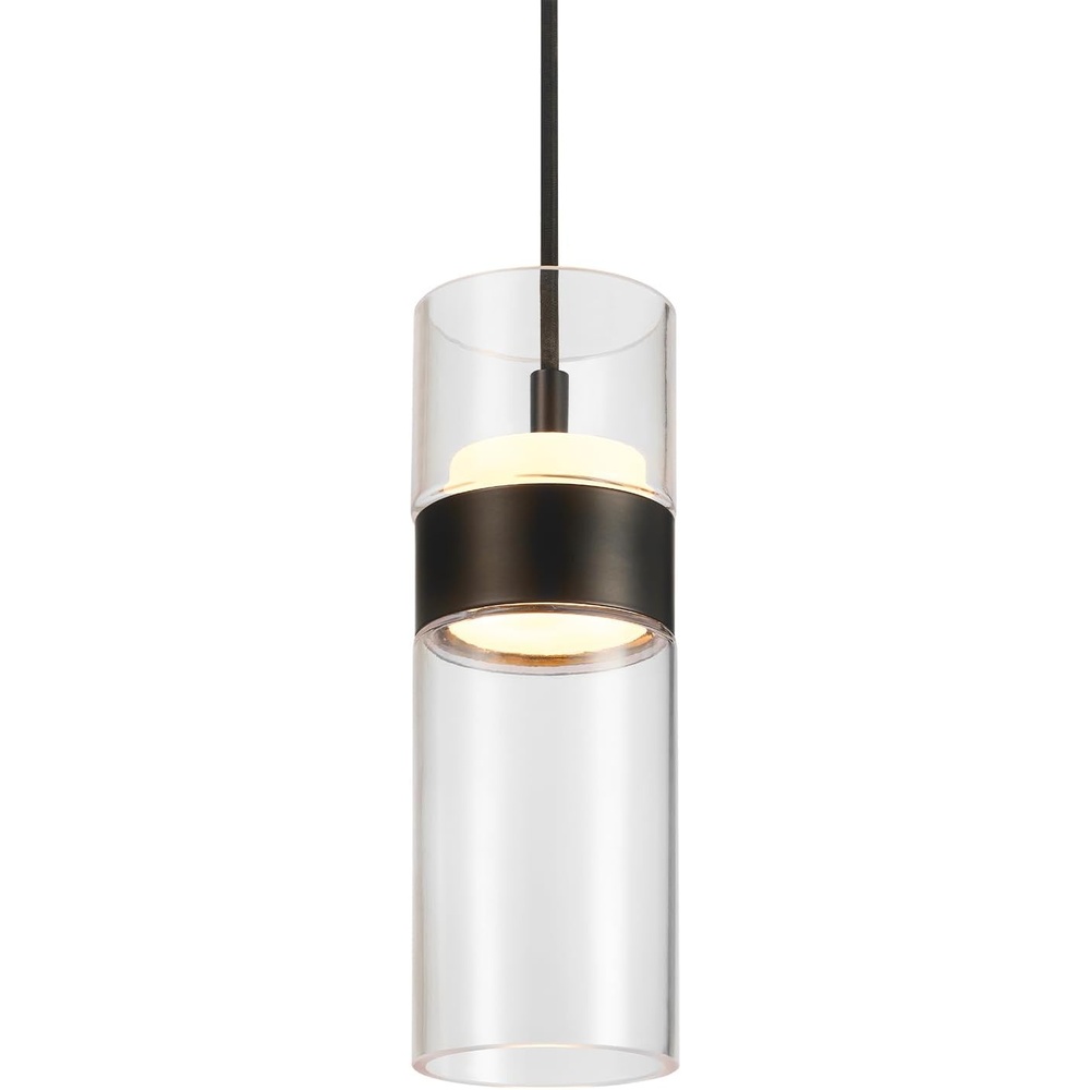 image:imageGlobe Electric 60403 1Light Pendant Light Fixture Matte White Brass Accents Fabric Cord Dining Room Fixture Kitchen Island Lighting Modern Living Room Pendant Light Hanging Lights for BedroomMatte Black Jessica