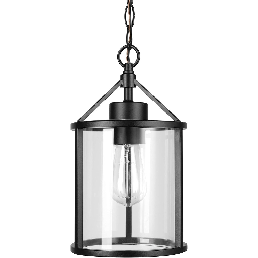 image:imageGlobe Electric 60886 Heath 3Light Convertible Flush Mount Ceiling Light Chandelier Matte Black Bulb Not IncludedBlack Clear Glass