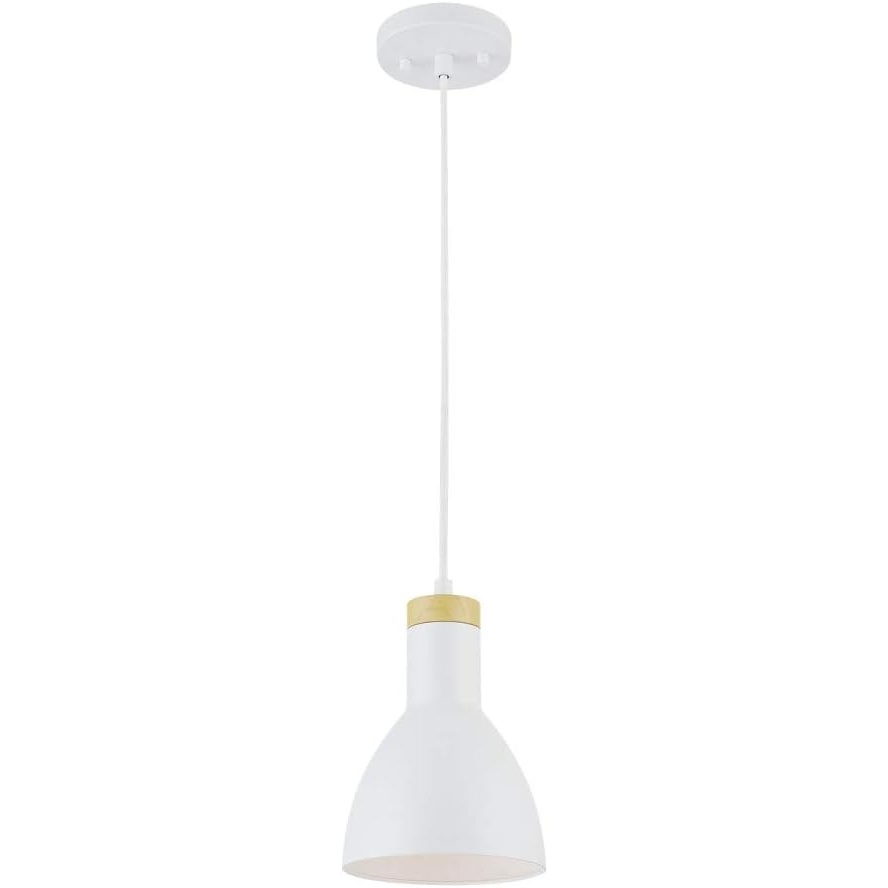 image:imageGlobe Electric 61094 3Light Cascading Pendant Light Chrome Accents White ShadesWhite Wood Grain
