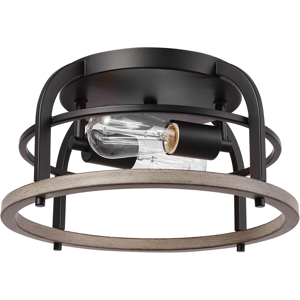 image:imageGlobe Electric 66000072 4Light Adjustable Socket SemiFlush Mount Ceiling Light Matte Black Matte Brass Accents Ceiling Light Fixture Home Improvement E26 Base Pivot Joint Exposed SocketScout