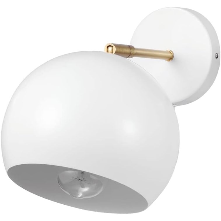 image:imageGlobe Electric 91001727 Molly 9 Tall Hardwired or Plugin Wall Sconce  Matte White