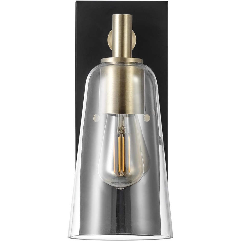image:imageGlobe Electric 91005947 Brockton 12 Tall Wall Sconce with Glass Shade  Matte Black